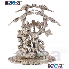 OkaeYa Silver Finish Radha Krishna Tree